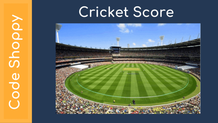 Cricket Score Application